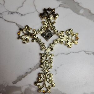 50Th Anniversary Cross Ornament - Beautiful & Traditional